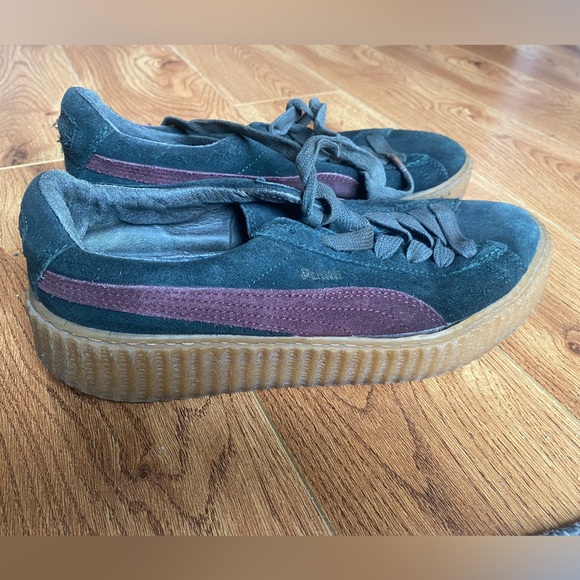 Green Puma Shoes Women's Size 8.5 | Black Pumas Size 8.5 - Picture 5 of 7